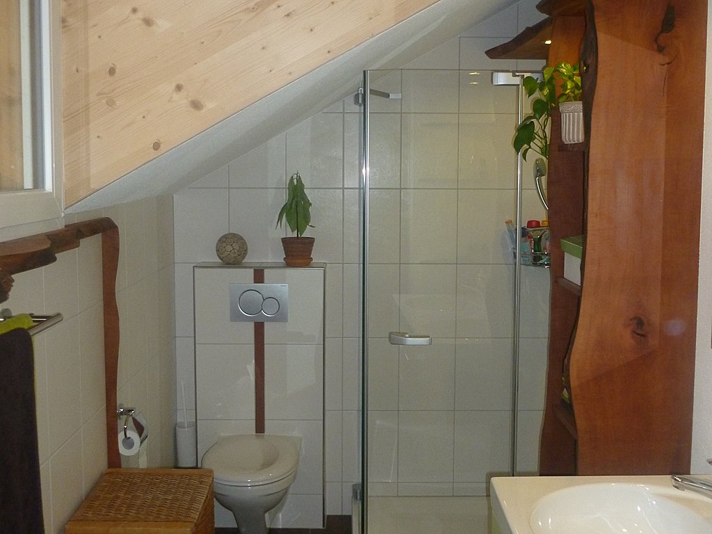 Renoviertes kleines Badezimmer, optimale Raumausnutzung - Gassmann-Innenausbau Bäretswil